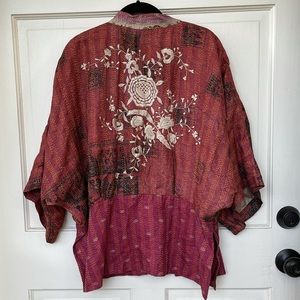 Lisa Taylor Embroidered Silk Jacket, One Size